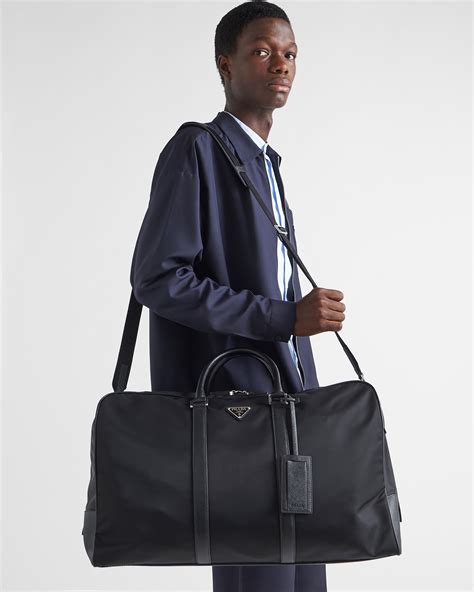 prada weekender leather|Prada duffle bag.